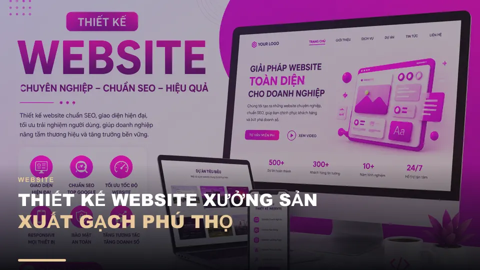 Thiết kế website xưởng sản xuất gạch phú thọ