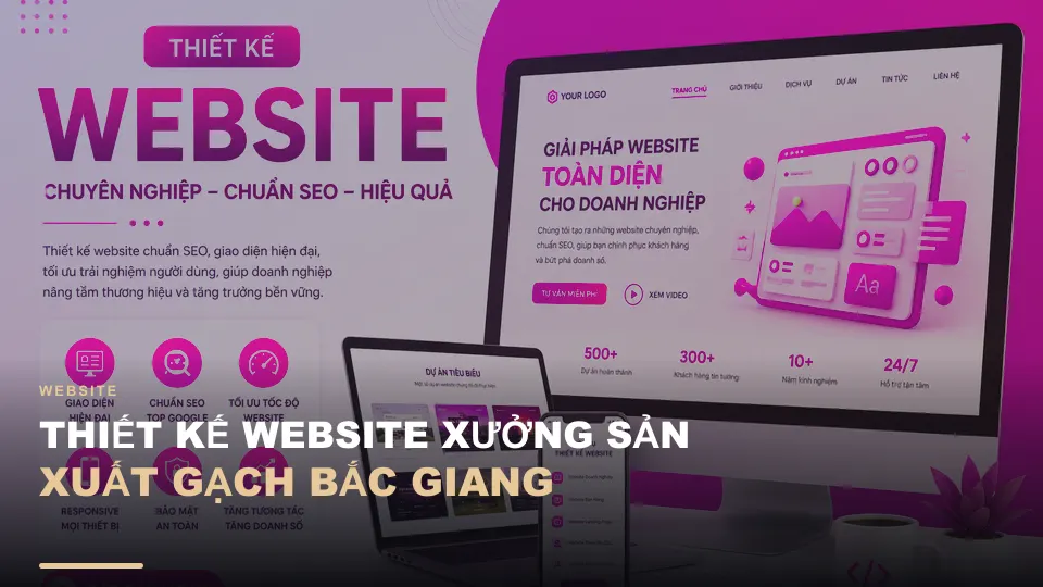 Thiết kế website xưởng sản xuất gạch bắc giang