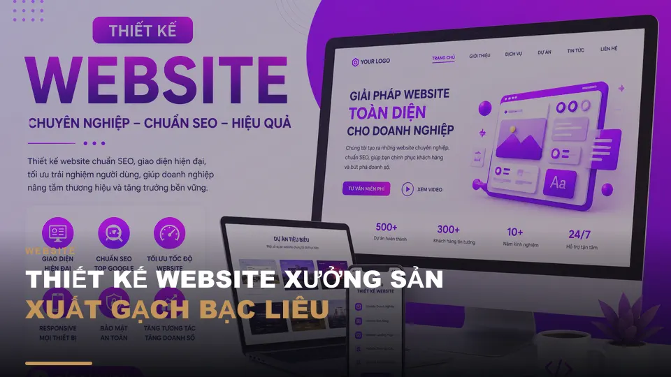 Thiết kế website xưởng sản xuất gạch bạc liêu