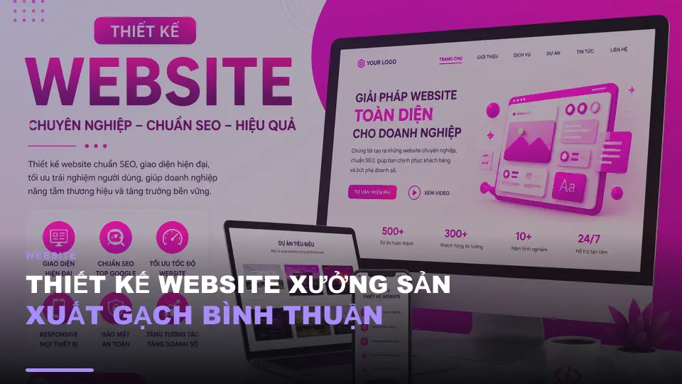 Thiết kế website xưởng sản xuất gạch bình thuận