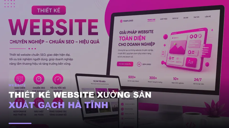 Thiết kế website xưởng sản xuất gạch hà tĩnh