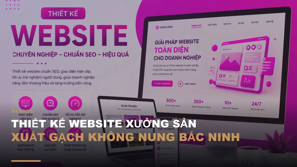 Thiết kế website xưởng sản xuất gạch không nung bắc ninh
