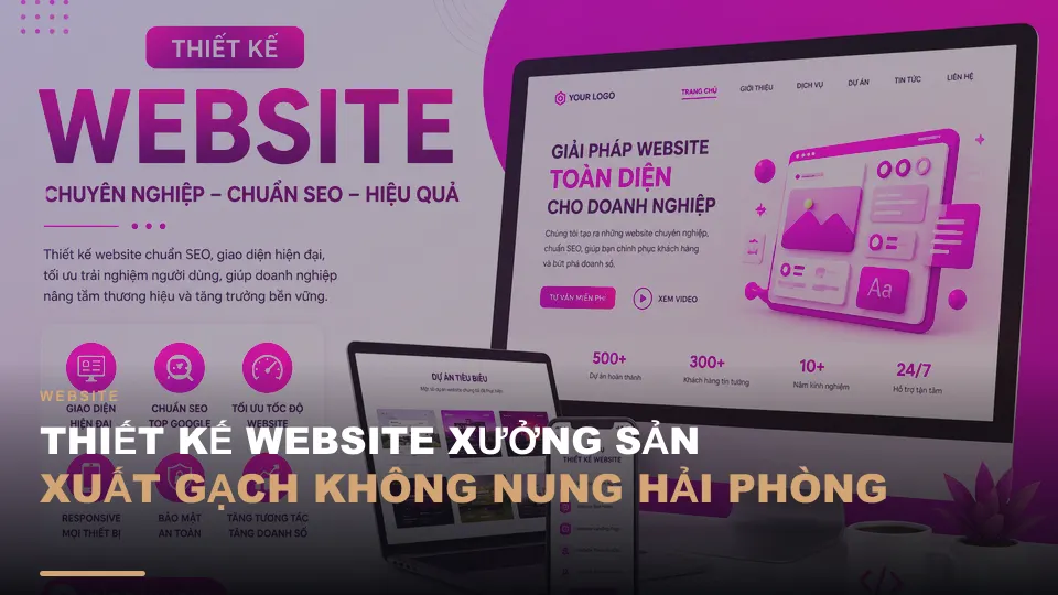 Thiết kế website xưởng sản xuất gạch không nung hải phòng