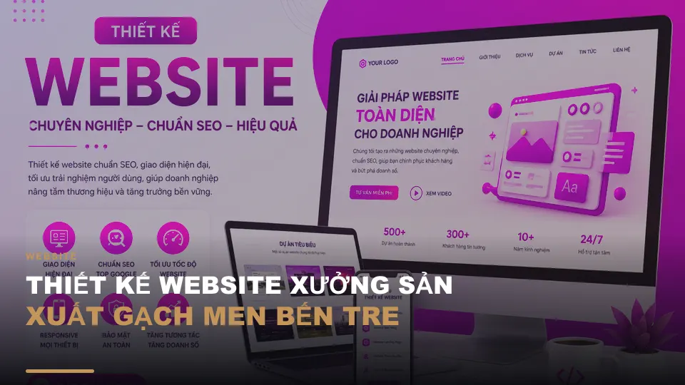 Thiết kế website xưởng sản xuất gạch men bến tre