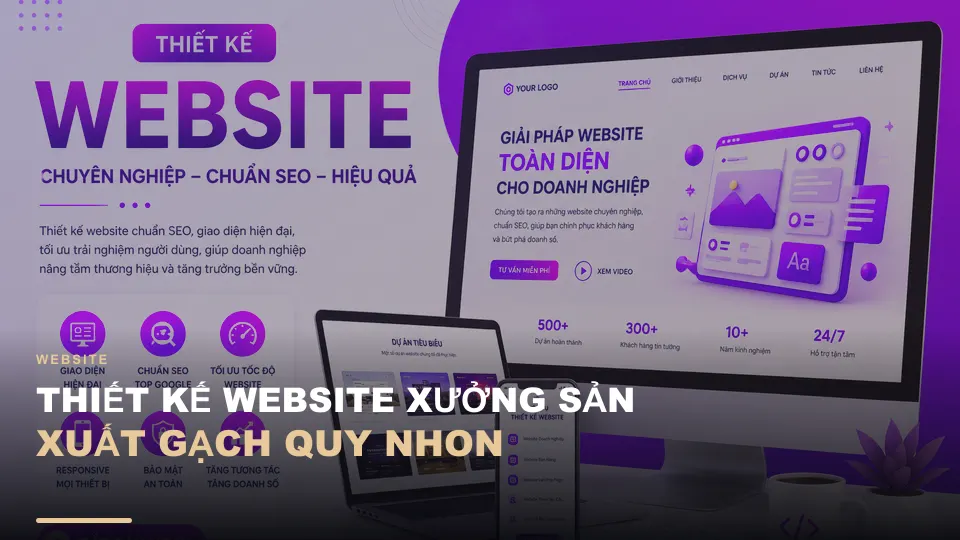Thiết kế website xưởng sản xuất gạch quy nhon