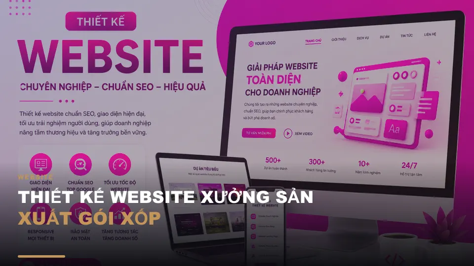 Thiết kế website xưởng sản xuất gói xốp