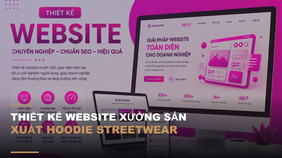 Thiết kế website xưởng sản xuất hoodie streetwear