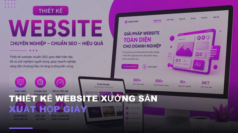 Thiết kế website xưởng sản xuất hộp giấy