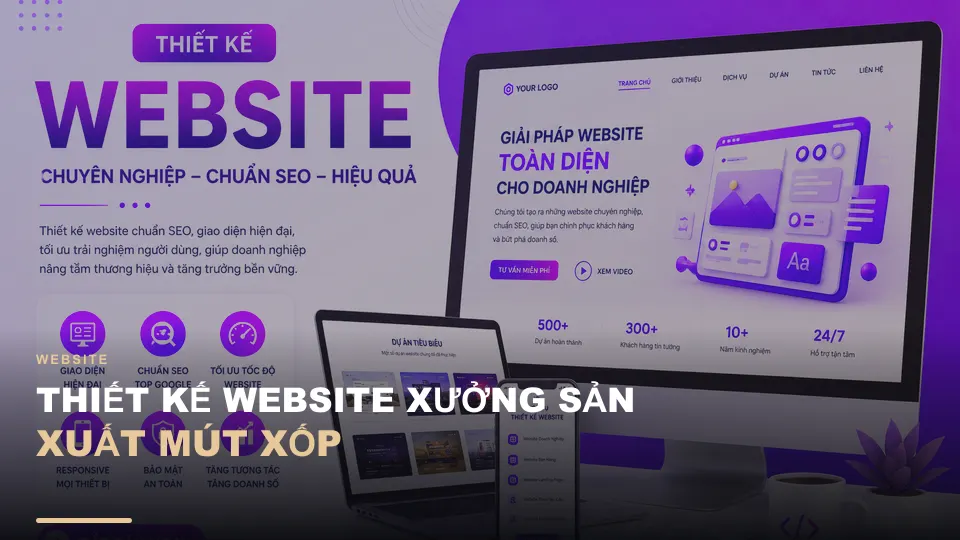 Thiết kế website xưởng sản xuất mút xốp