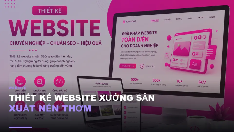 Thiết kế website xưởng sản xuất nến thơm