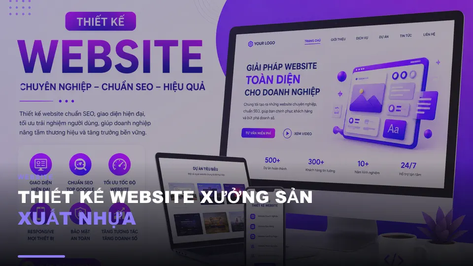 Thiết kế website xưởng sản xuất nhựa