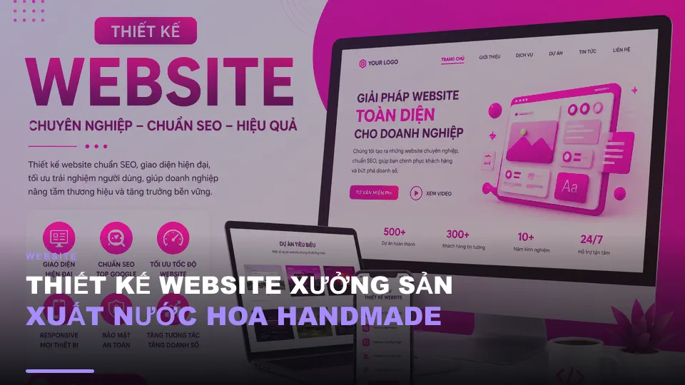 Thiết kế website xưởng sản xuất nước hoa handmade