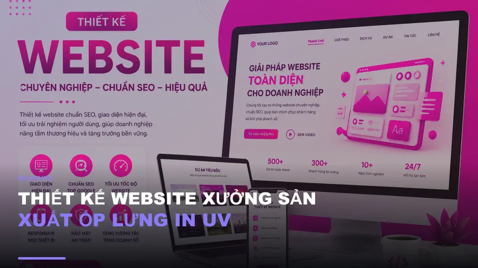 Thiết kế website xưởng sản xuất ốp lưng in uv