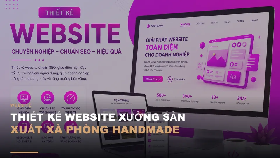 Thiết kế website xưởng sản xuất xà phòng handmade