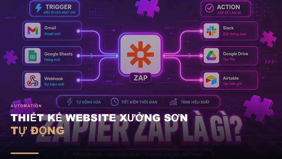 Thiết kế website xưởng sơn tự động