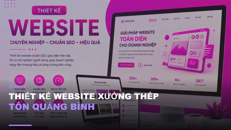 Thiết kế website xưởng thép tôn quảng bình