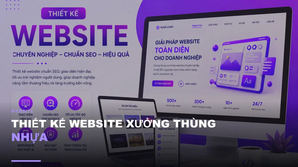 Thiết kế website xưởng thùng nhựa