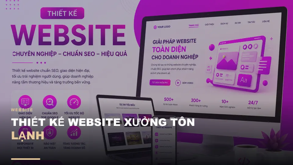 Thiết kế website xưởng tôn lạnh