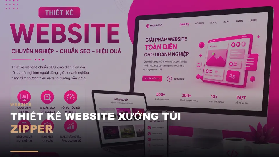 Thiết kế website xưởng túi zipper