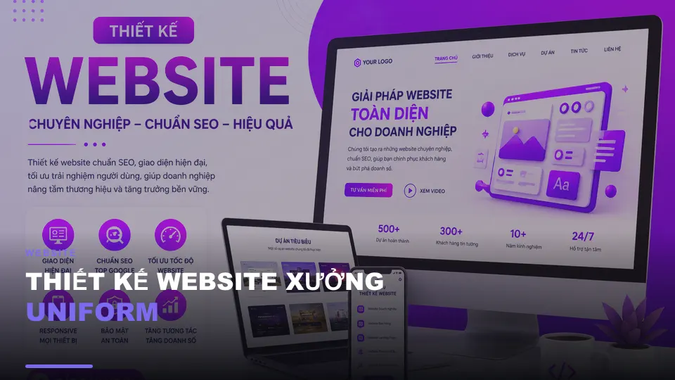 Thiết kế website xưởng uniform