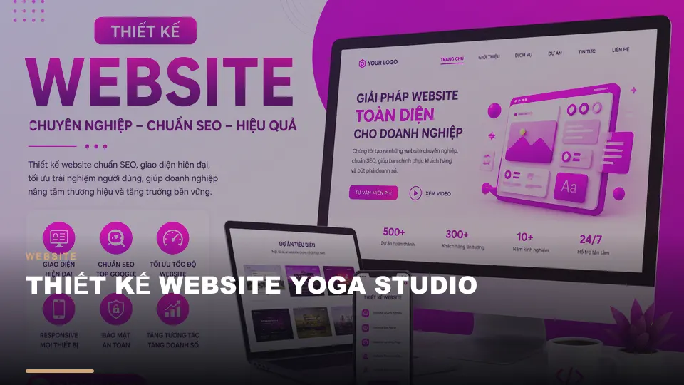 Thiết kế website yoga studio