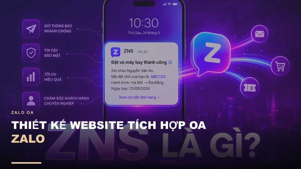 Thiết kế website tích hợp zalo oa