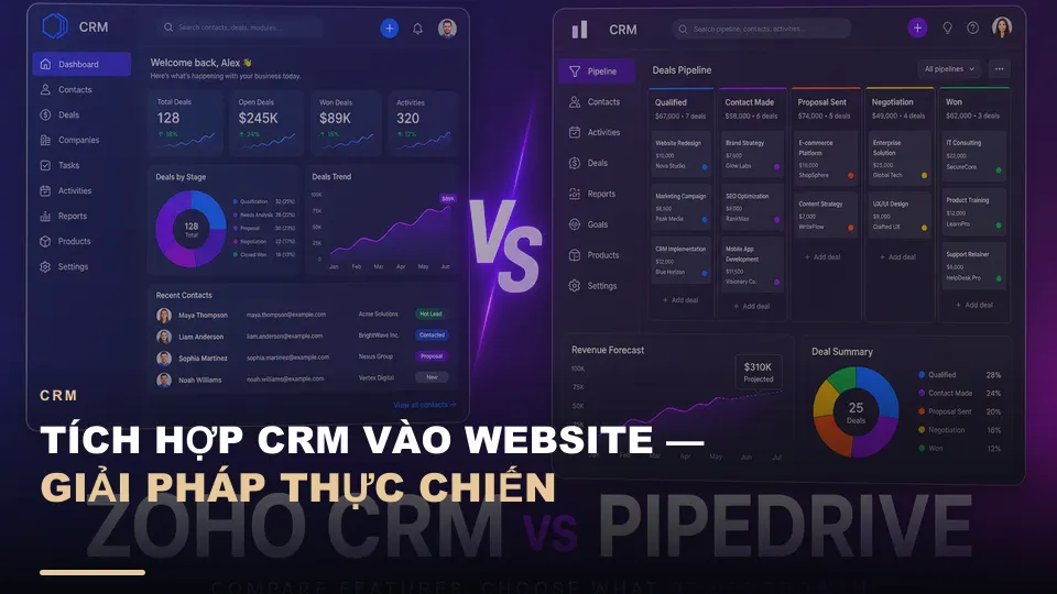 Tích hợp crm vào website — giải pháp thực chiến