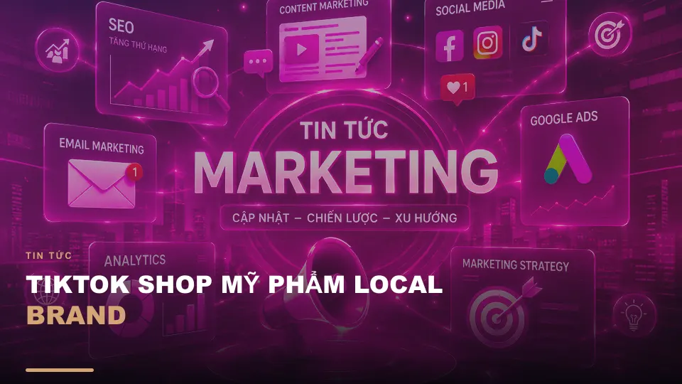 Tiktok shop mỹ phẩm local brand