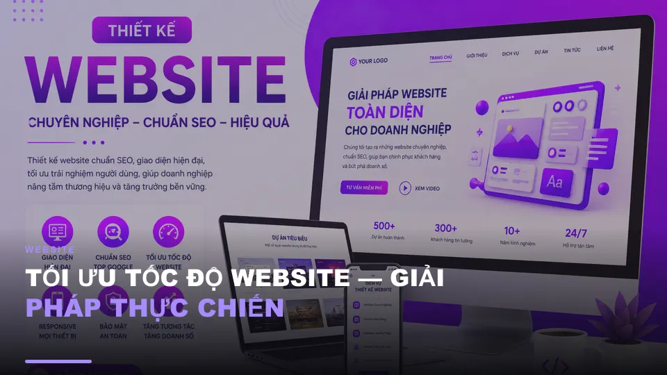 Tối ưu tốc độ website — giải pháp thực chiến