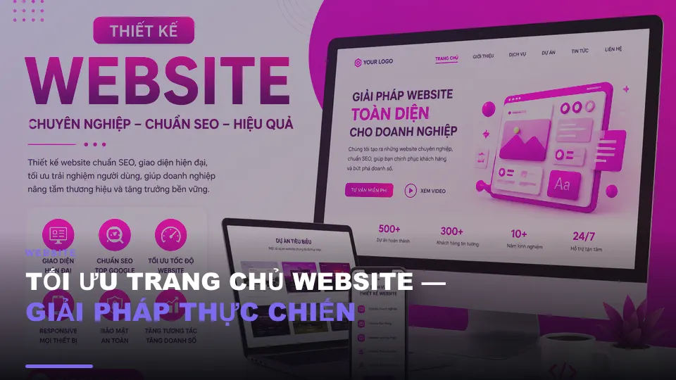 Tối ưu trang chủ website — giải pháp thực chiến