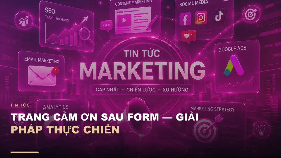Trang cảm ơn sau form — giải pháp thực chiến