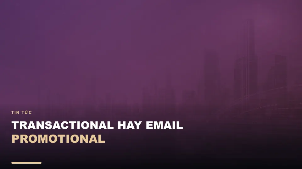 Transactional hay promotional email