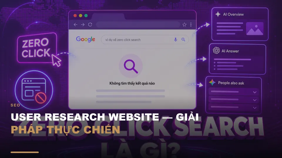 User research website — giải pháp thực chiến