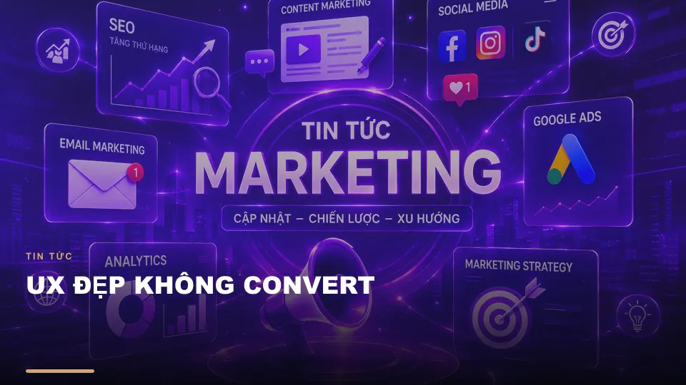 Ux đẹp không convert