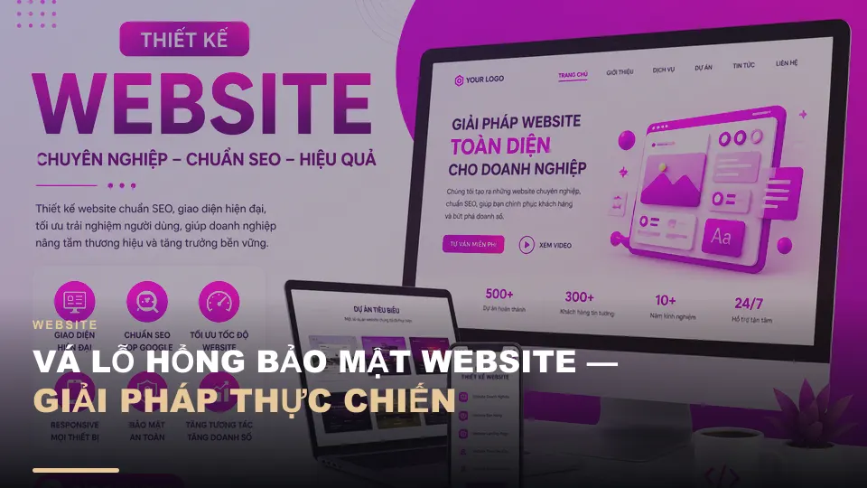 Vá lỗ hổng bảo mật website — giải pháp thực chiến