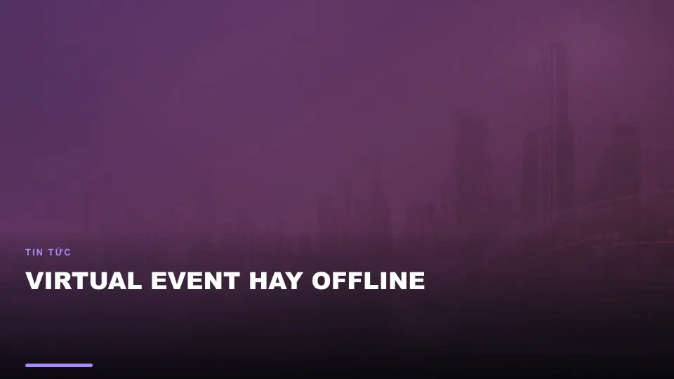 Virtual event hay offline