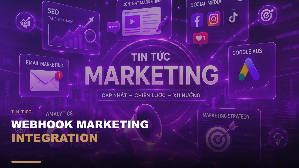 Webhook marketing integration