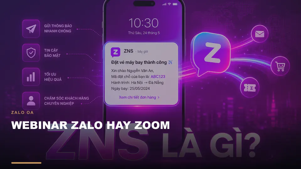Webinar zalo hay zoom