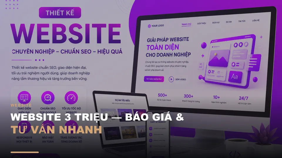 Website 3 triệu — báo giá & tư vấn nhanh