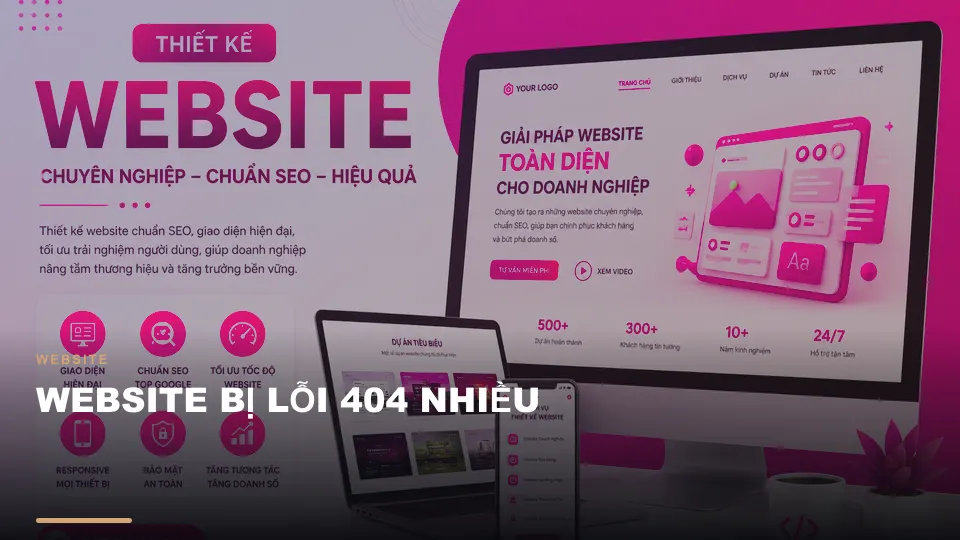 Website bị lỗi 404 nhiều