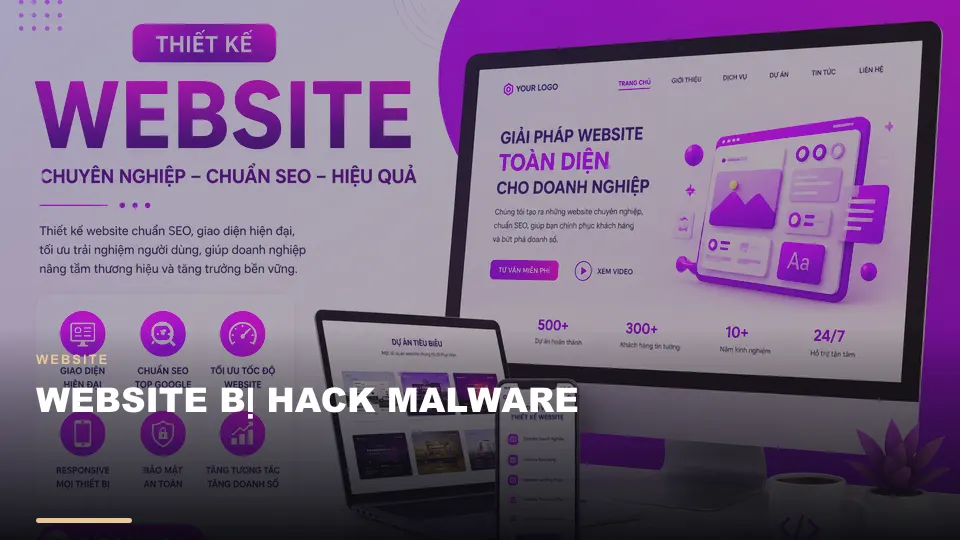 Website bị hack malware