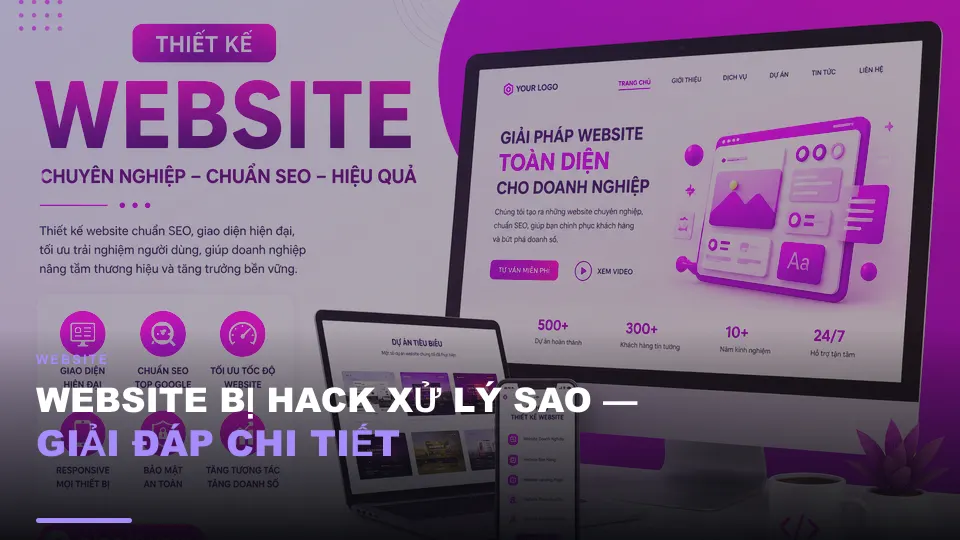 Website bị hack xử lý sao — giải đáp chi tiết