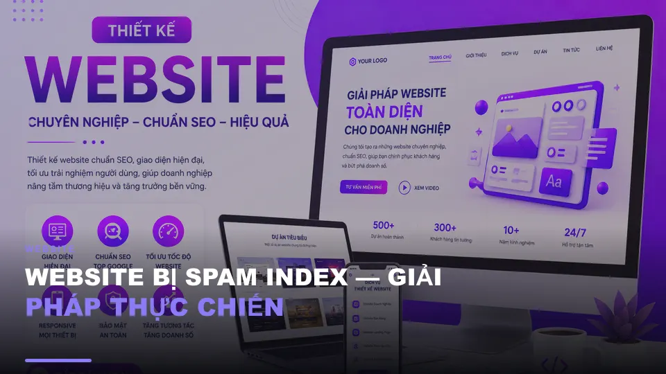 Website bị spam index — giải pháp thực chiến