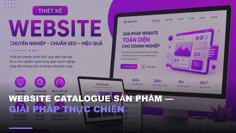 Website catalogue sản phẩm — giải pháp thực chiến