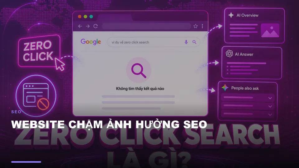 Website chậm ảnh hưởng seo
