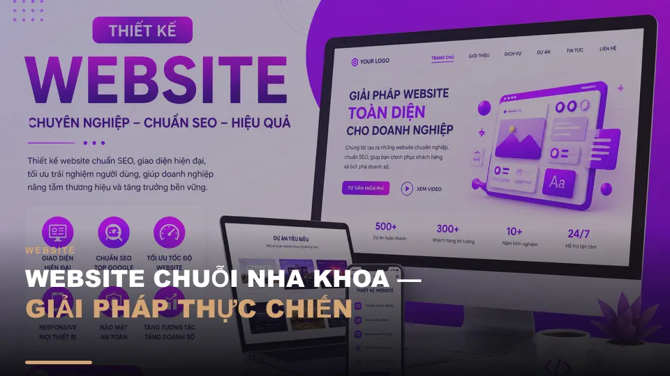 Website chuỗi nha khoa — giải pháp thực chiến