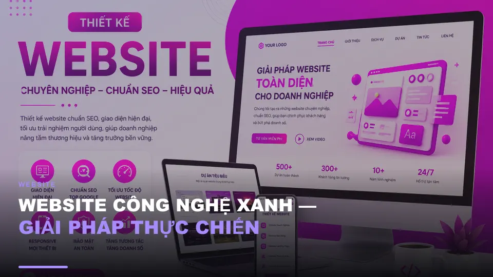 Website công nghệ xanh — giải pháp thực chiến