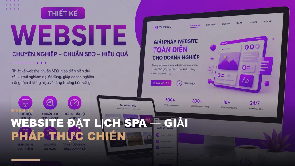 Website đặt lịch spa — giải pháp thực chiến