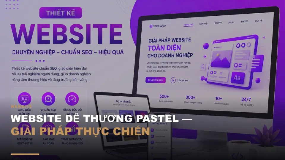Website dễ thương pastel — giải pháp thực chiến