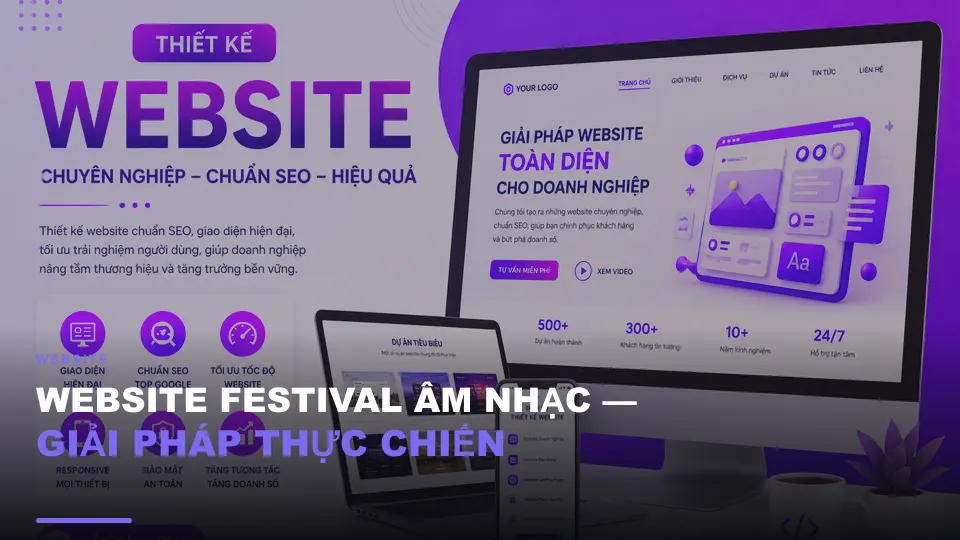Website festival âm nhạc — giải pháp thực chiến